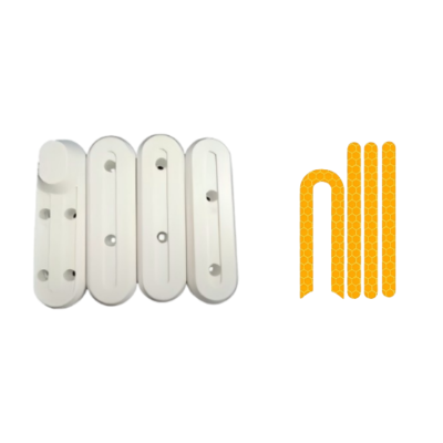 Front & rear wheel screw plastic cover+reflective sticker(one set) for M365/Pro